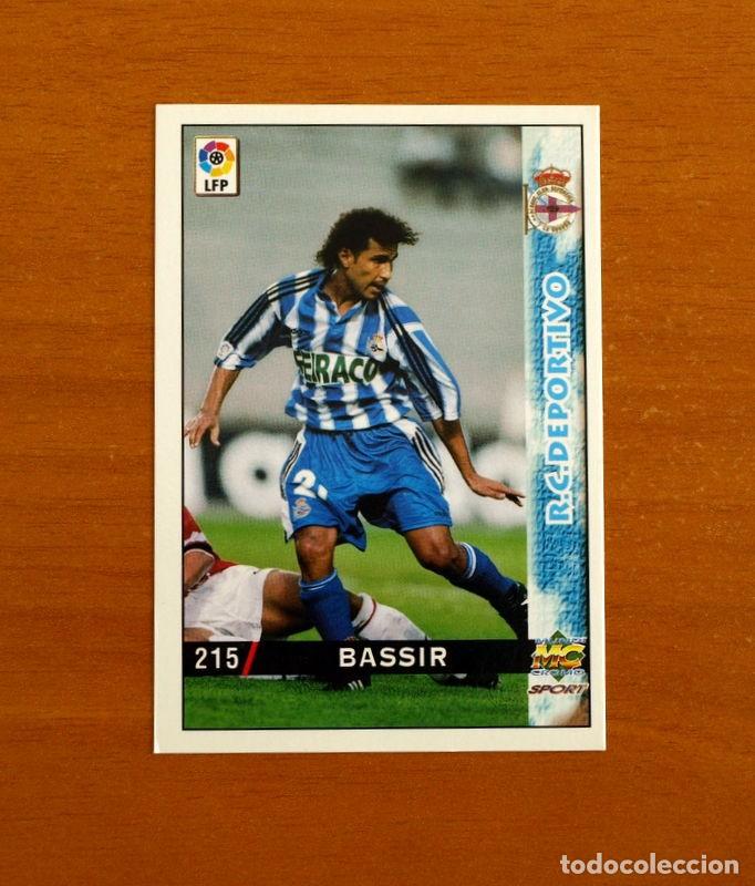 Cromos de f&uacute;tbol: Deportivo La Coru&ntilde;a - N&ordm; 215 Bassir - Mundicromo Las Fichas de la Liga 1998-1999-98-99