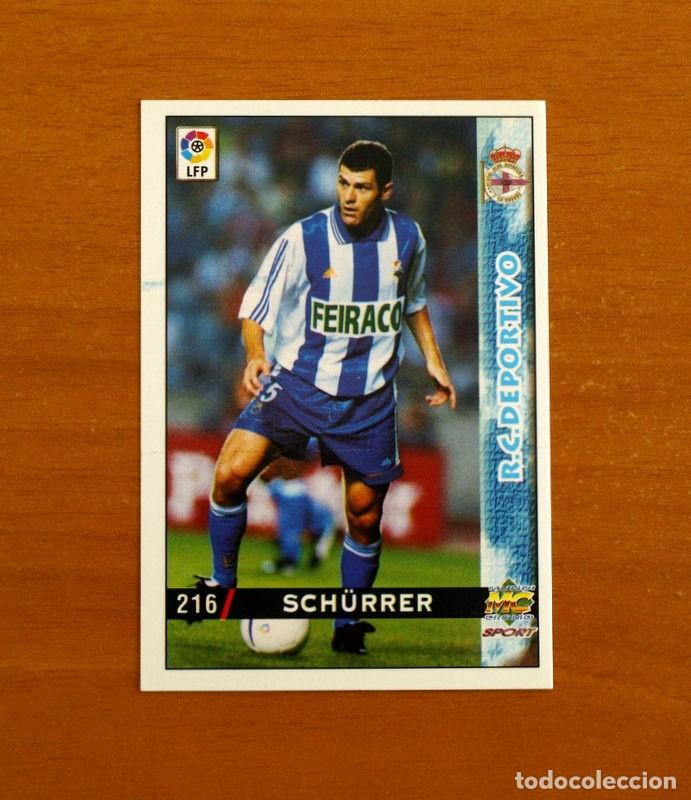 Cartes &agrave; collectionner de Football: Deportivo La Coru&ntilde;a - N&ordm; 216 Sch&uuml;rrer - Mundicromo Las Fichas de la Liga 1998-1999-98-99