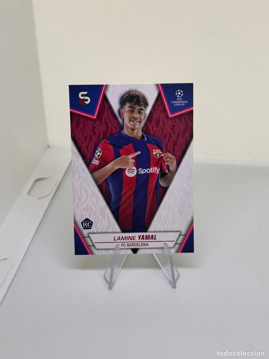 Cromos de f&uacute;tbol: Rookie Lamine Yamal 48 FC Barcelona Topps 2023 24
