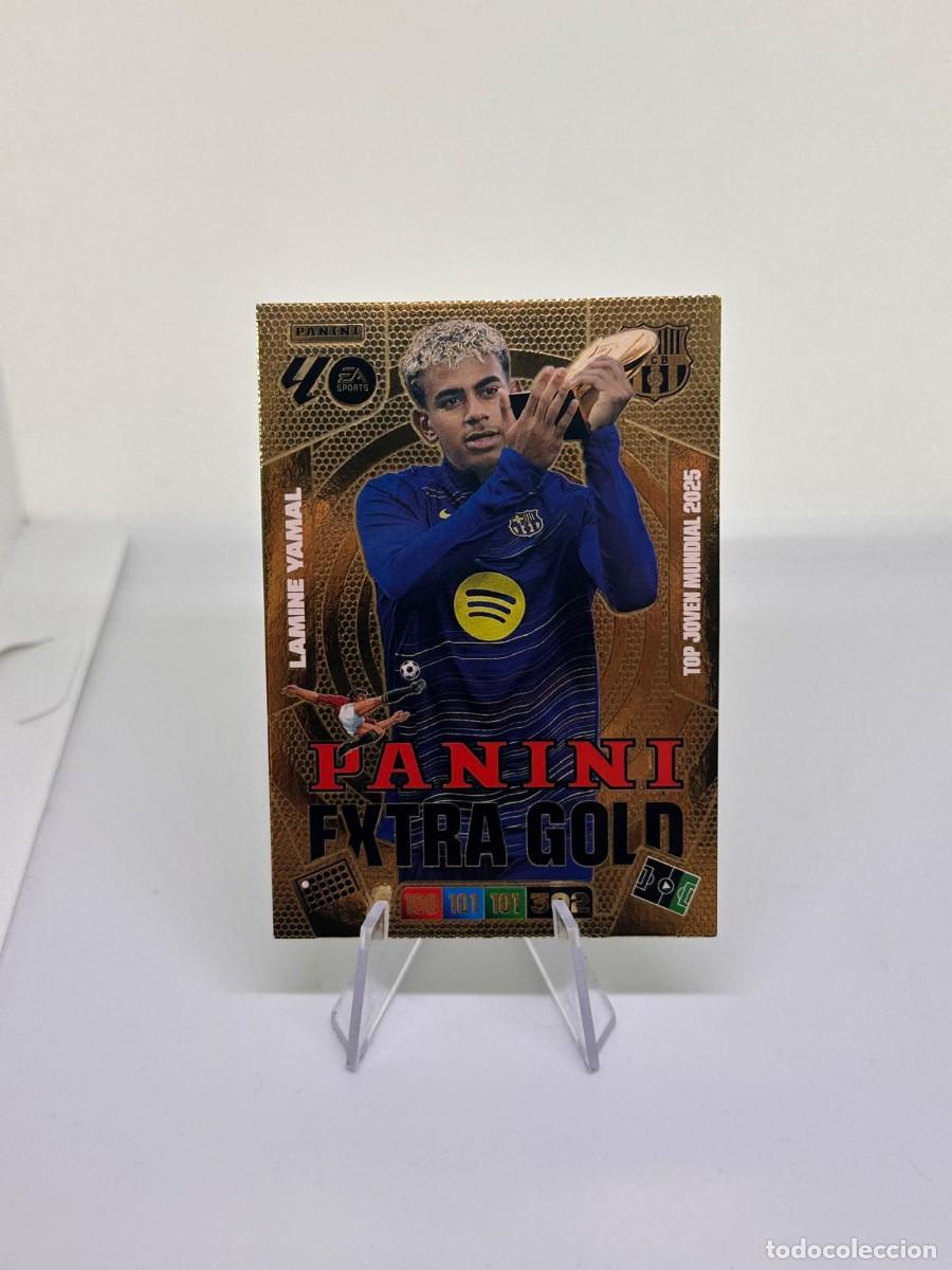 Cromos de f&uacute;tbol: Lamine Yamal FC Barcelona Panini Adrenalyn Extra Gold 2025 26