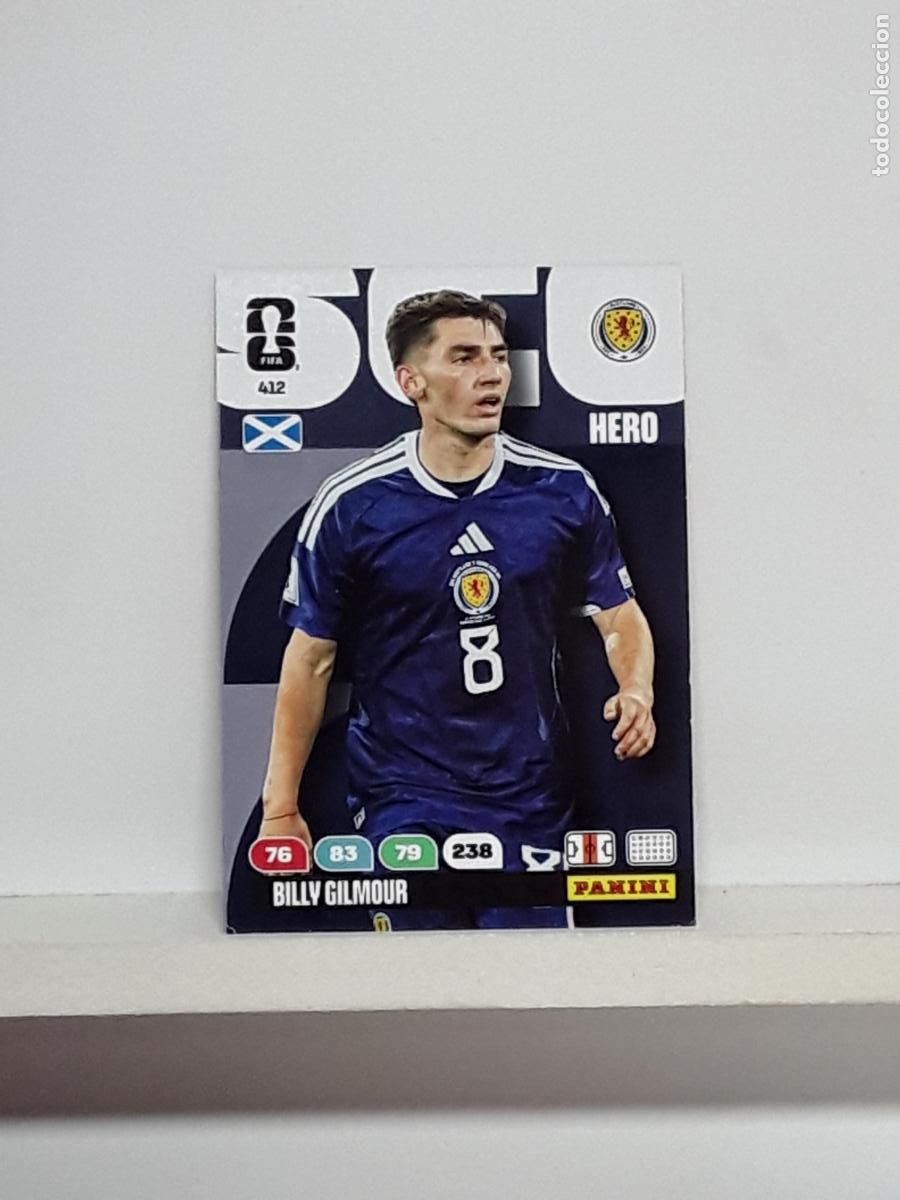 Cromos de f&uacute;tbol: ADRENALYN MUNDIAL 2026 WORLD CUP 26 ALBUM PANINI N 412 ESCOCIA BILLY GILMOUR