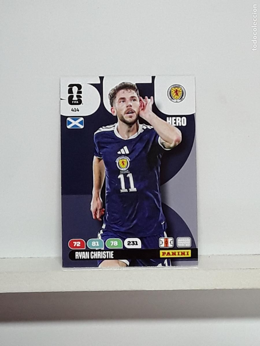 Cromos de f&uacute;tbol: ADRENALYN MUNDIAL 2026 WORLD CUP 26 ALBUM PANINI N 414 ESCOCIA RYAN CHRISTIE