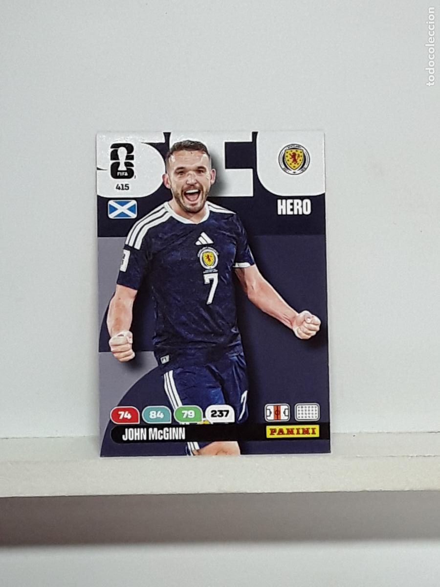 Cromos de f&uacute;tbol: ADRENALYN MUNDIAL 2026 WORLD CUP 26 ALBUM PANINI N 415 ESCOCIA JOHN MCGINN