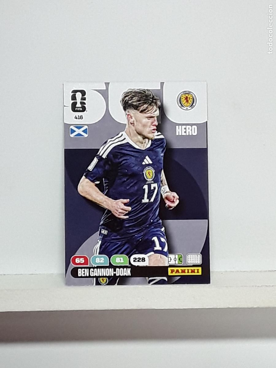 Cromos de f&uacute;tbol: ADRENALYN MUNDIAL 2026 WORLD CUP 26 ALBUM PANINI N 416 ESCOCIA BEN GANNON-DOAK