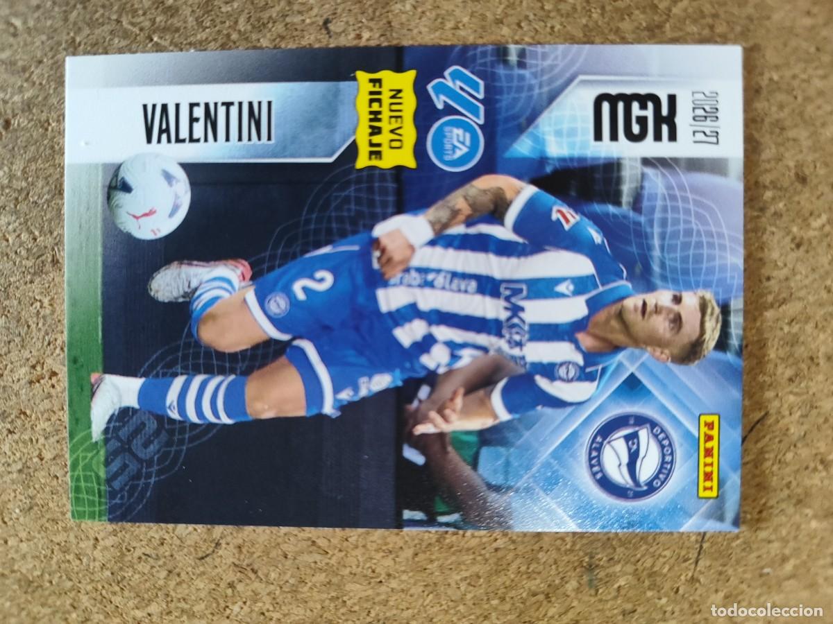 Cromos de f&uacute;tbol: MEGACRACKS 2026/27 2&ordf; EDICION CARD NUEVO FICHAJE VALENTINI ALAVES # 475 PANINI