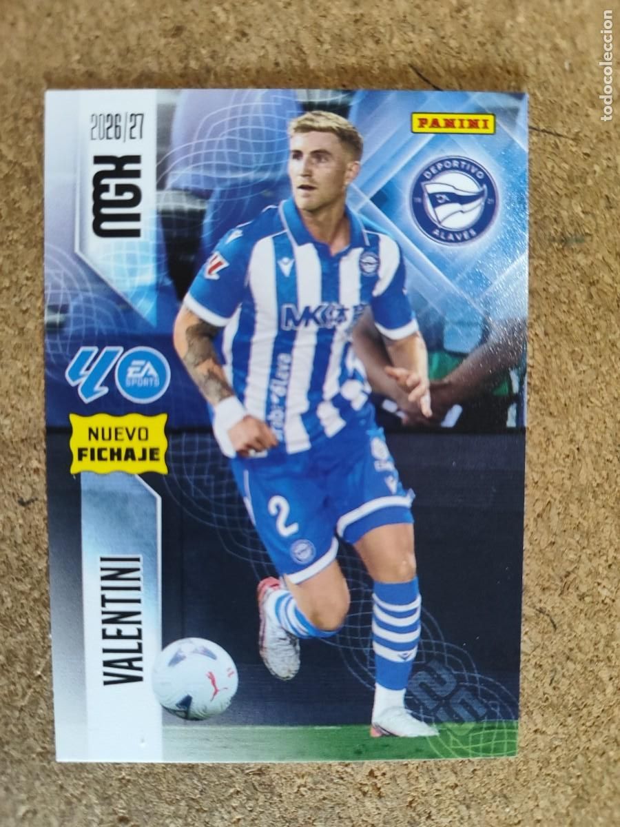 Cromos de f&uacute;tbol: MEGACRACKS 2026/27 2&ordf; EDICION CARD NUEVO FICHAJE VALENTINI ALAVES # 475 PANINI