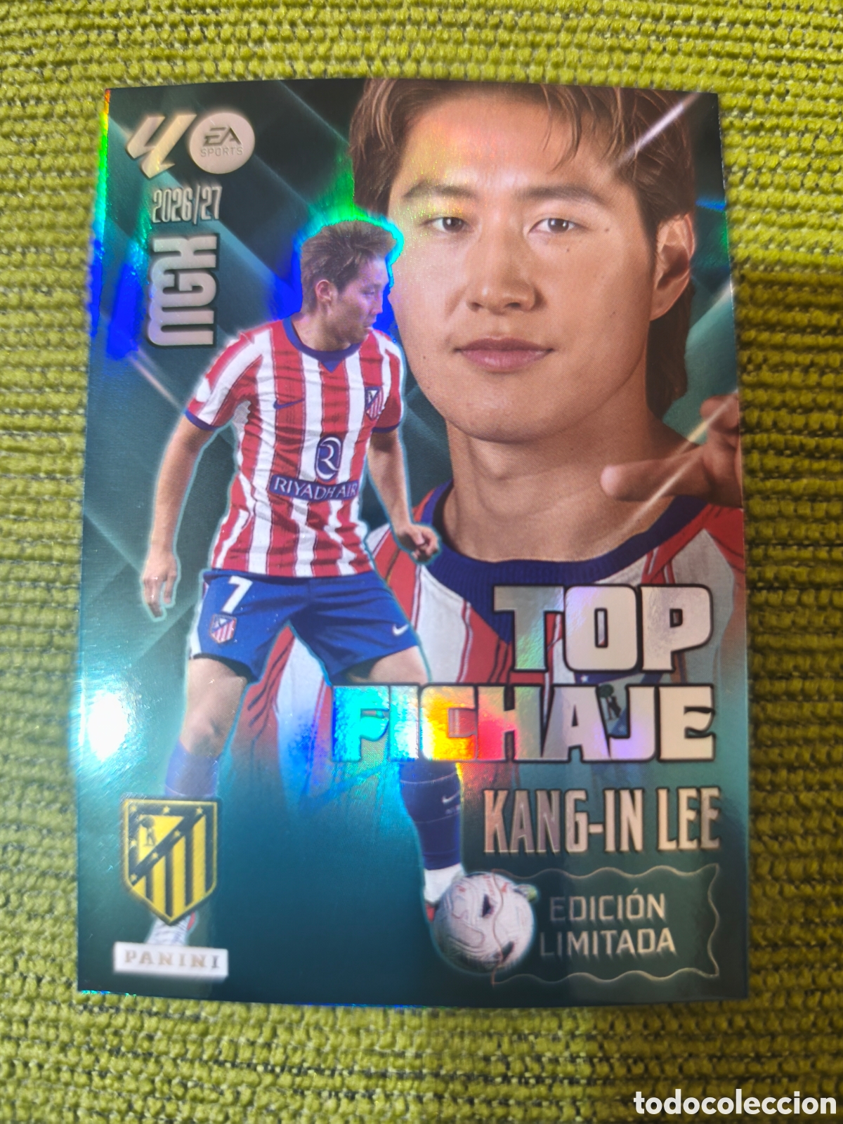 Figurine di Calcio: KANG-IN LEE ATL&Eacute;TICO DE MADRID TOP FICHAJE EDICI&Oacute;N LIMITADA MEGACRACKS 2026/27