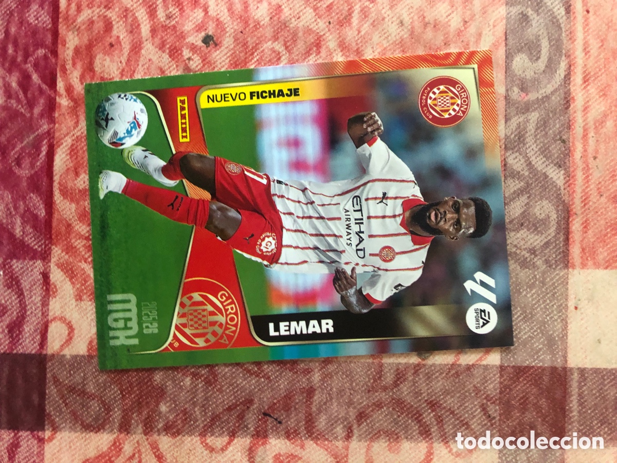 Cromos de f&uacute;tbol: Lemar nuevo fichaje n&uacute;mero 459 del Girona Megacracks 25-26 2025-2026