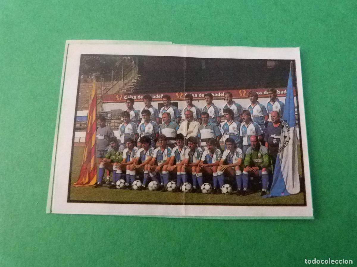 Cromos de f&uacute;tbol: CROMO FUTBOL ALINEACION C.E.SABADELL RECORTADO N&ordm; 198 LIGA BOLLYCAO 1987-1988/87-88