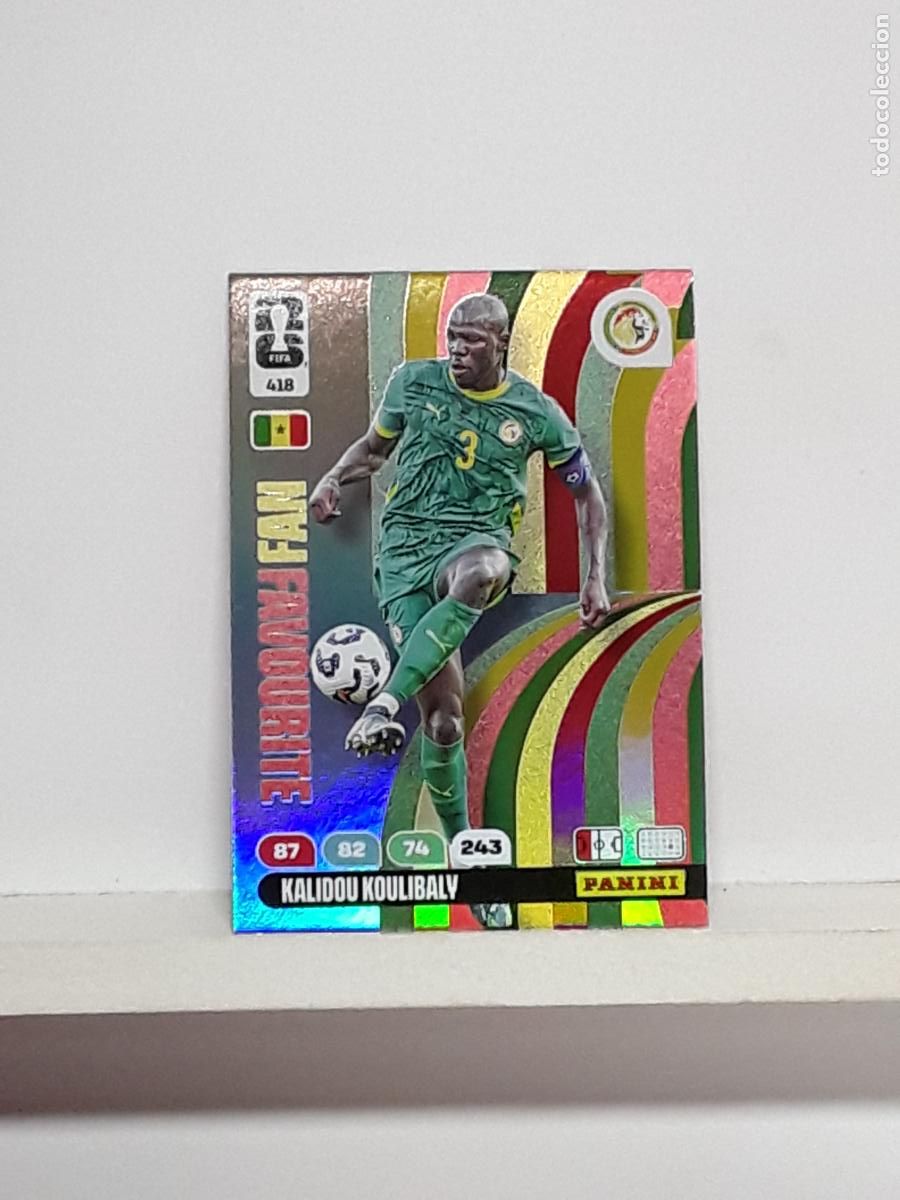 Cromos de f&uacute;tbol: ADRENALYN MUNDIAL 2026 WORLD CUP 26 ALBUM PANINI N 418 SENEGAL KALIDOU KOULIBALY