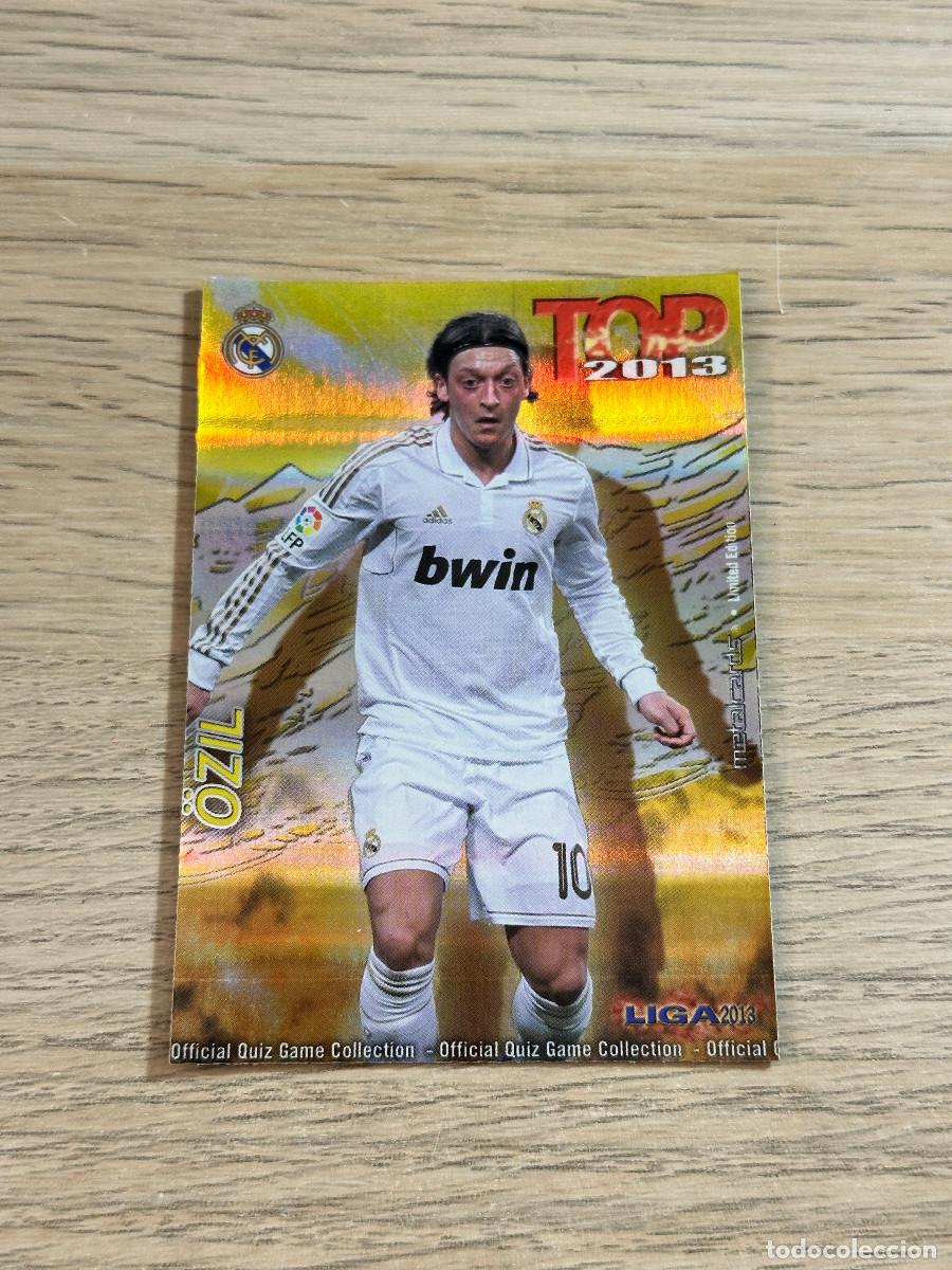 Cromos de f&uacute;tbol: 613 OZIL TOP REAL MADRID BRILLO RAYAS DORADO 12 13 MUNDICROMO 2012 2013