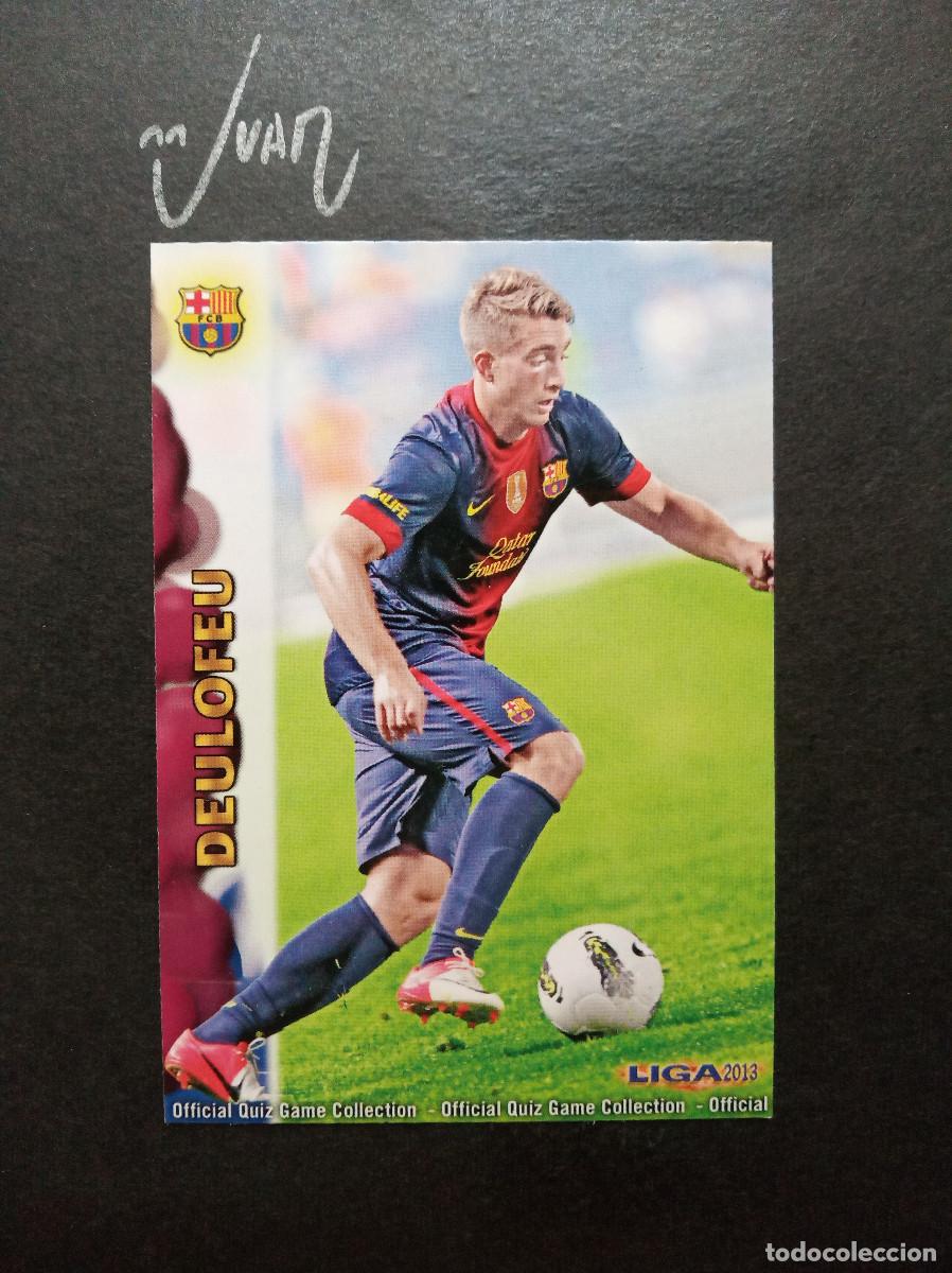Football Stickers: N&ordm; 1248 FICHAJE UH + DEULOFEU BARCELONA ⚽ MUNDICROMO &reg; PLATINUM FICHA LIGA QUIZ GAME 2012 2013 12 13