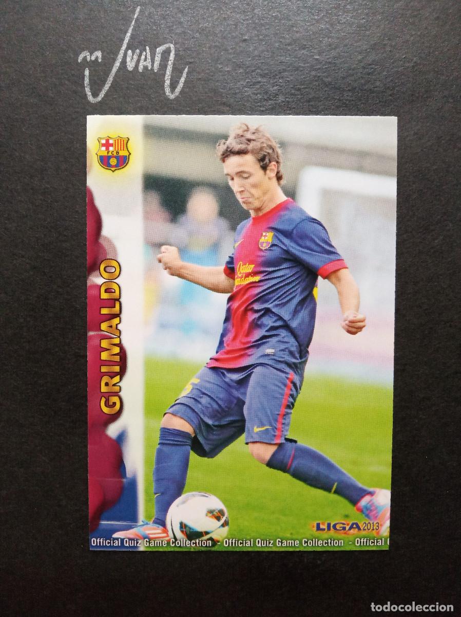 Football Stickers: 1205 ROOKIE FICHAJE UH + GRIMALDO BARCELONA ⚽ MUNDICROMO &reg; PLATINUM LIGA QUIZ GAME 2012 2013 12 13