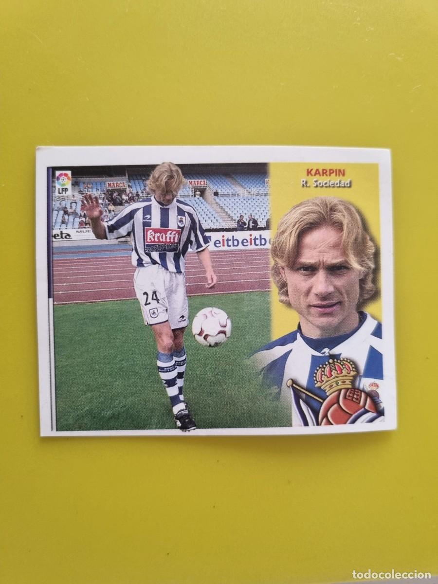 Cromos de f&uacute;tbol: LIGA ESTE 02 03 2002 2003 NUNCA PEGADO SIN PEGAR VALERY KARPIN REAL SOCIEDAD FICHAJES N&ordm;27 AR926