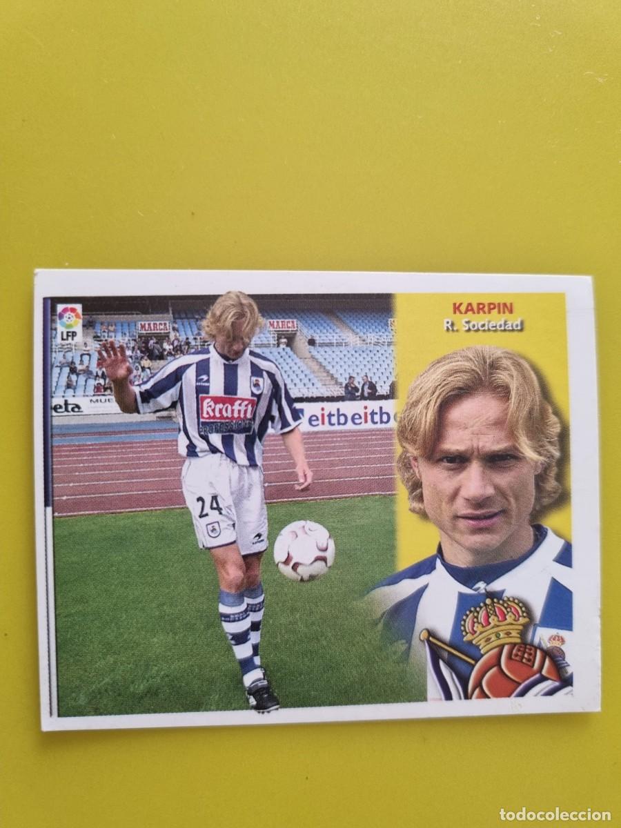 Cromos de f&uacute;tbol: LIGA ESTE 02 03 2002 2003 NUNCA PEGADO SIN PEGAR VALERY KARPIN REAL SOCIEDAD FICHAJES N&ordm;27 AR926