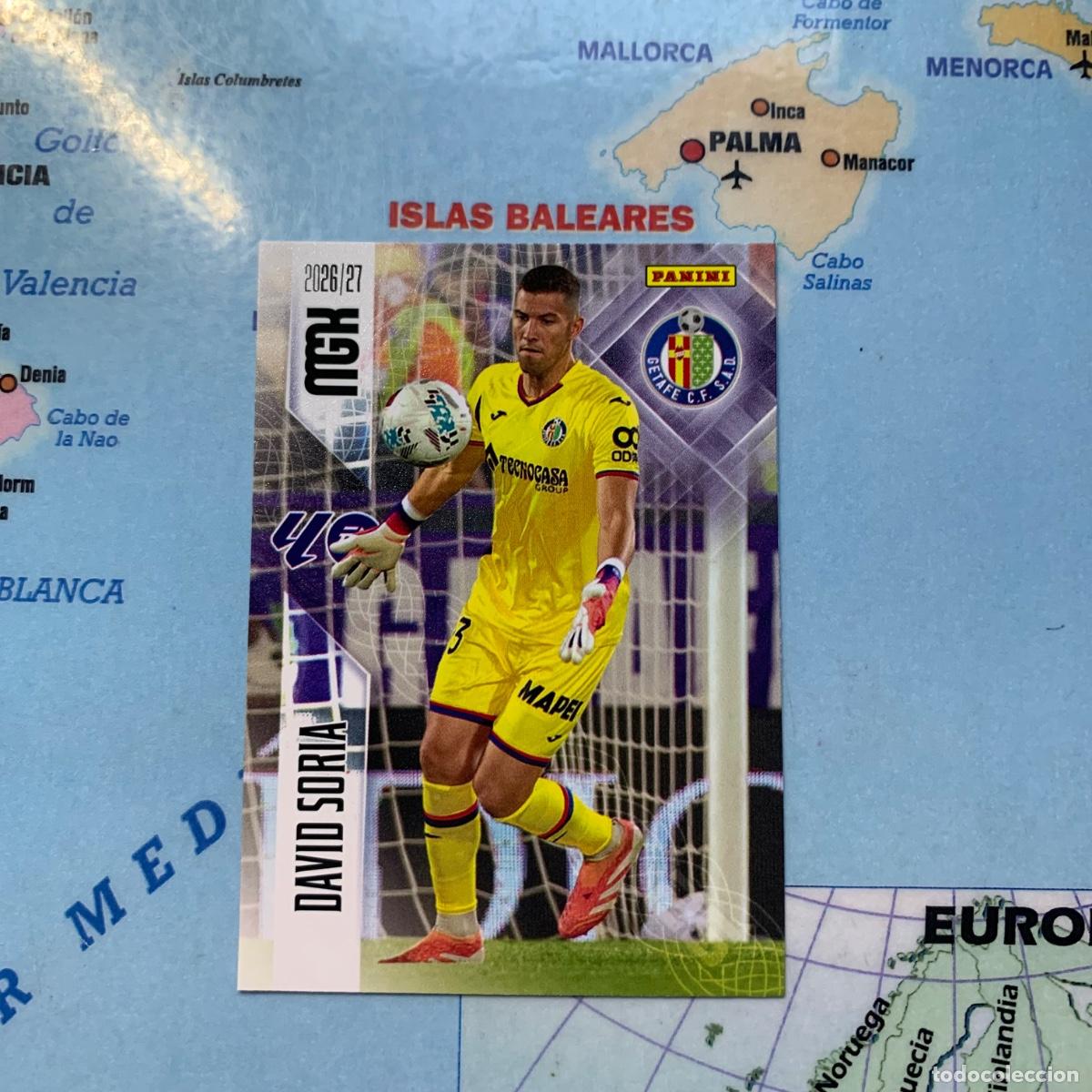 Cromos de f&uacute;tbol: David Soria n&uacute;mero 182 del Getafe megacracks 26-27 2026-2027