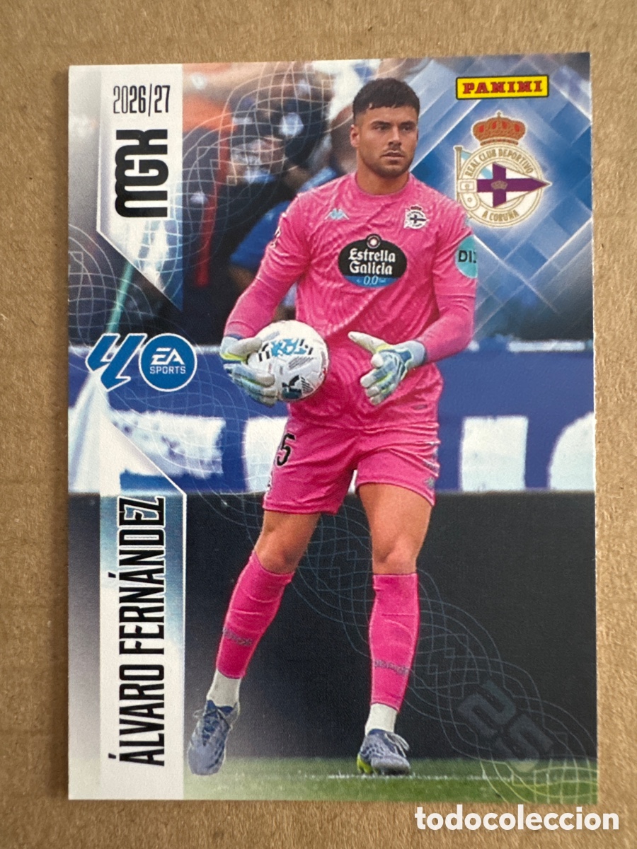 Cromos de f&uacute;tbol: # 128 &Aacute;lvaro Fern&aacute;ndez Deportivo Coru&ntilde;a Megacracks 26 27 2026 2027