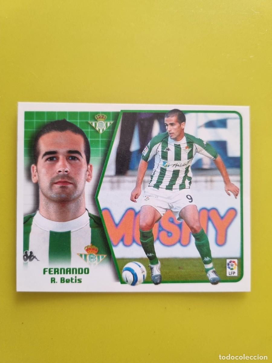 Cromos de f&uacute;tbol: LIGA ESTE 05 06 2005 2006 NUNCA PEGADO SIN PEGAR FERNANDO REAL BETIS AR926