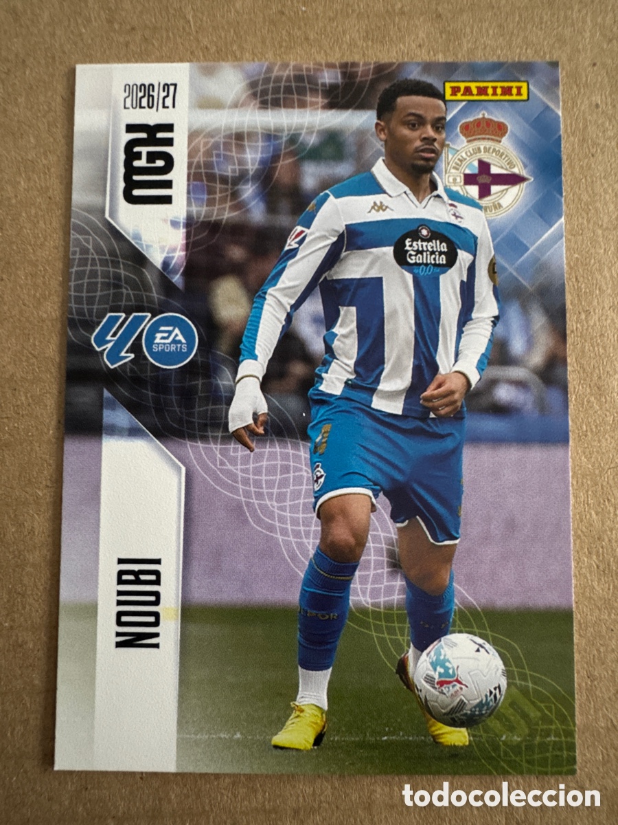 Cromos de f&uacute;tbol: # 132 Noubi Deportivo Coru&ntilde;a Megacracks 26 27 2026 2027