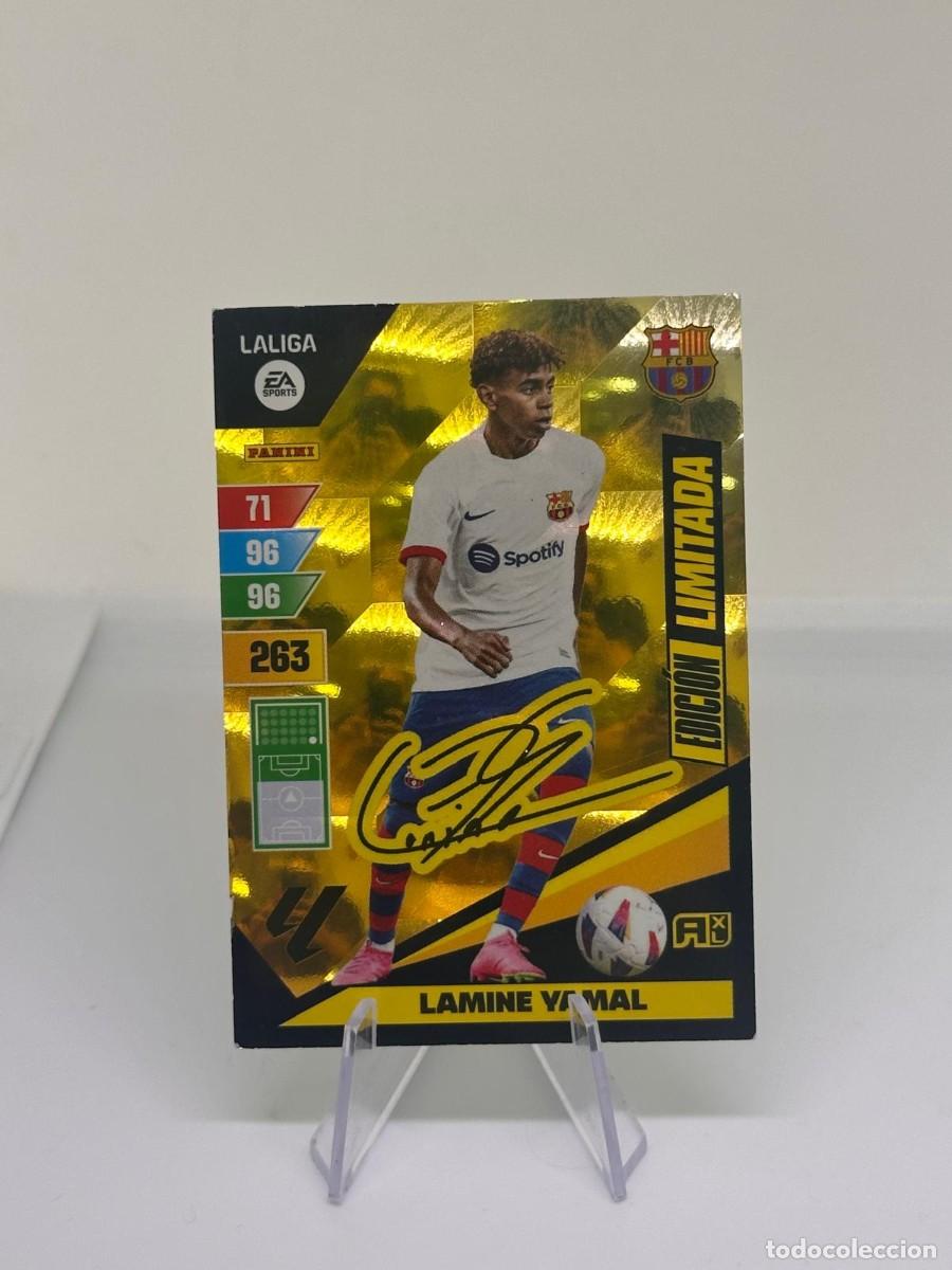 Cromos de f&uacute;tbol: Lamine Yamal Edicion Limitada Firma Panini Adrenalyn XL 2023 24