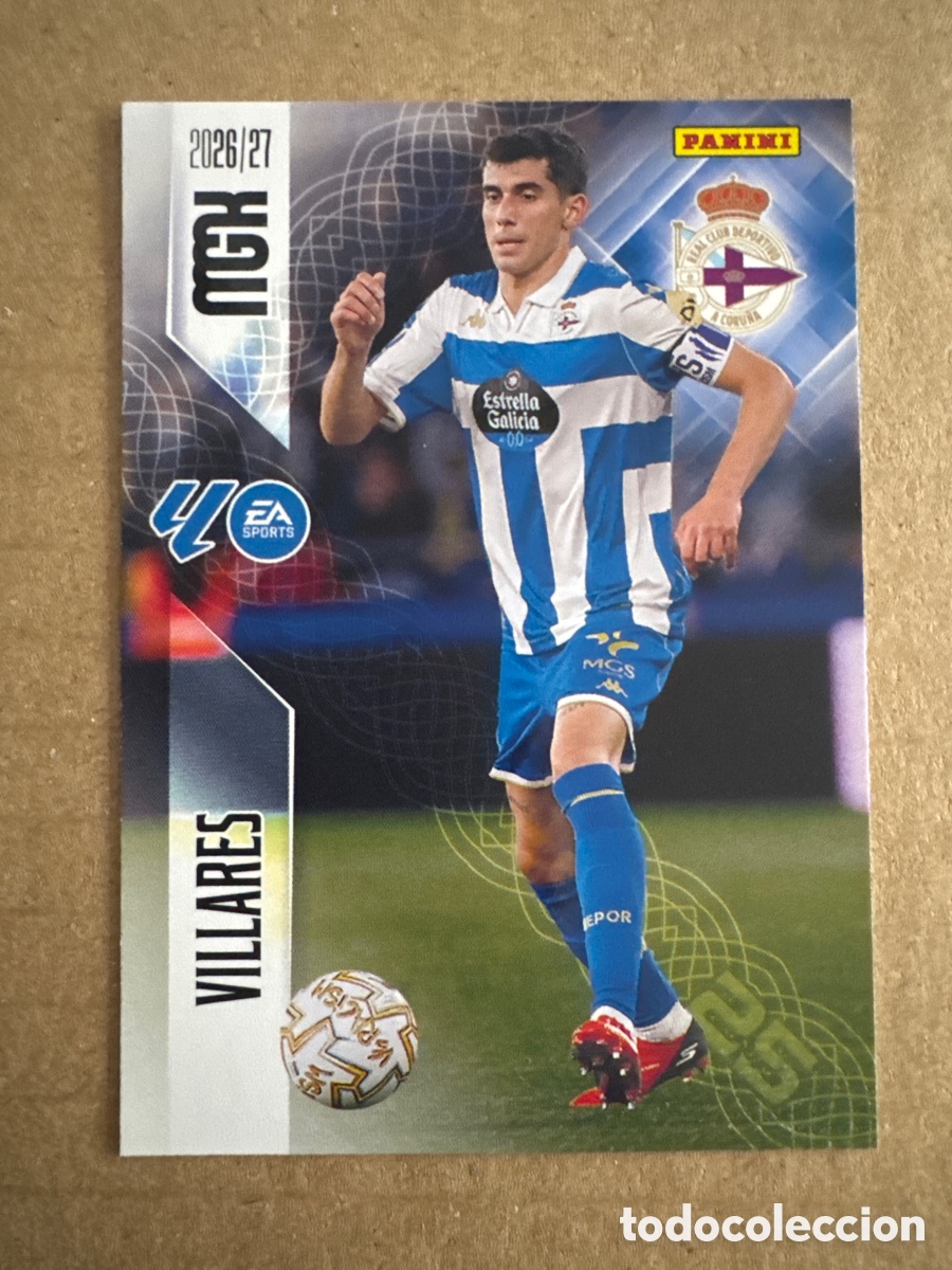 Cromos de f&uacute;tbol: # 136 Villares Deportivo Coru&ntilde;a Megacracks 26 27 2026 2027
