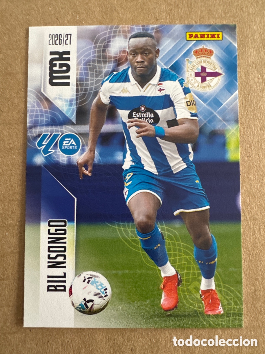Football Stickers: # 144 Bil Nsongo Deportivo Coru&ntilde;a Megacracks 26 27 2026 2027