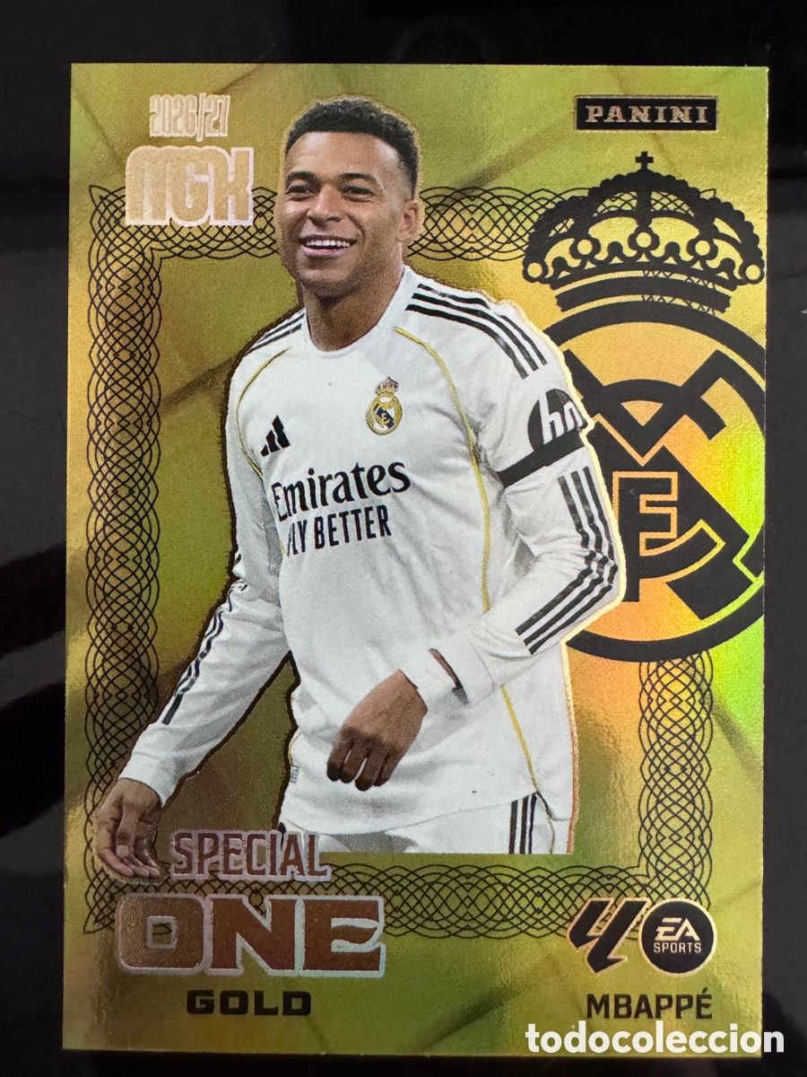 Cartes &agrave; collectionner de Football: Mbapp&eacute; Special One Gold Real Madrid Megacracks 2026/27