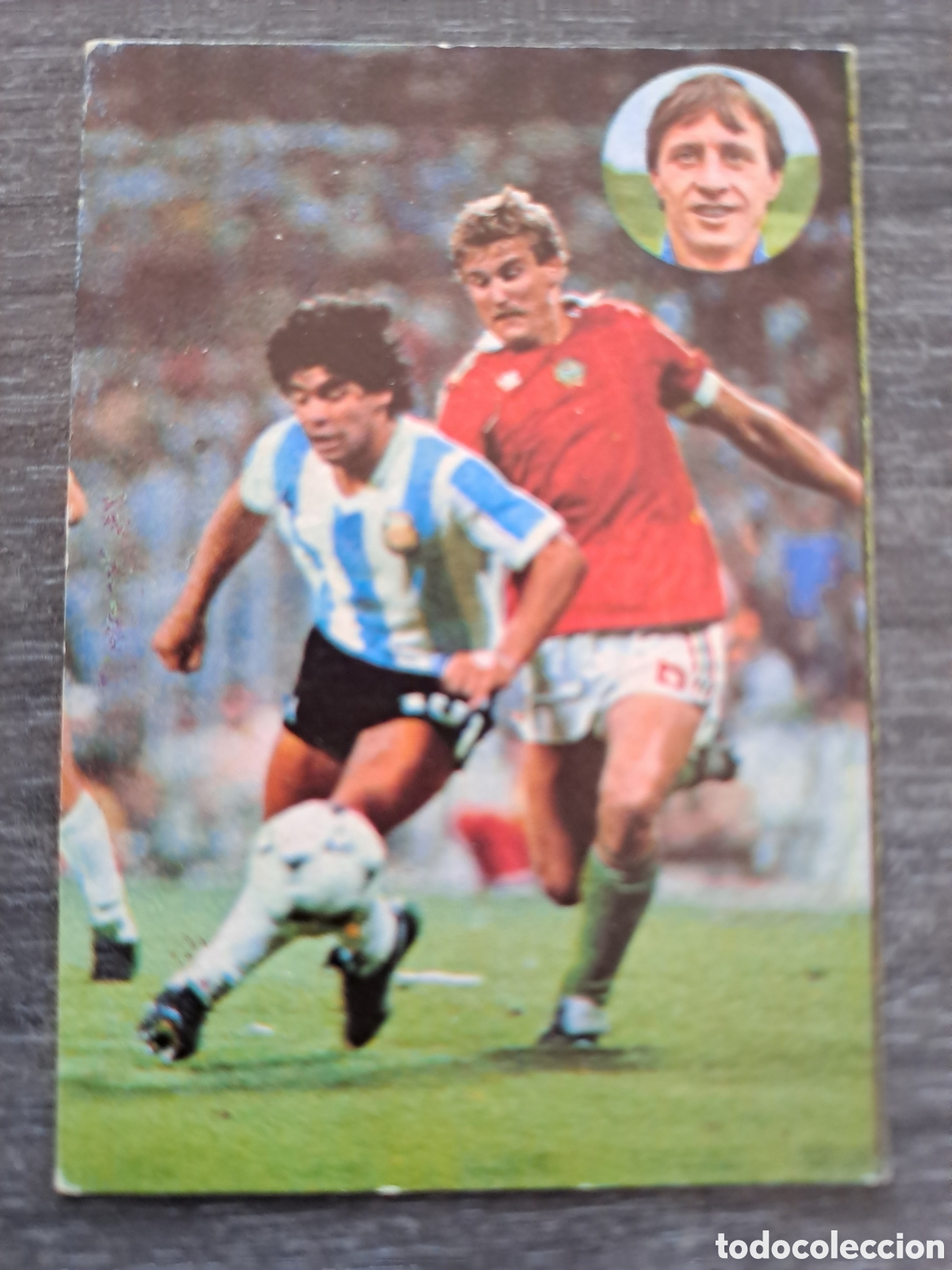 Cromos de f&uacute;tbol: MARADONA N&ordm; 109 &ndash; APRENDE A JUGAR AL F&Uacute;TBOL CON JOHAN CRUYFF &ndash; GEPRODESA 1984 Cromo n&ordm; 109 Diego Ar