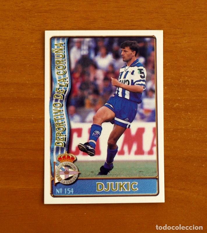 Football Stickers: Deportivo Coru&ntilde;a -N&ordm; 154 Djukic -Mundicromo Las Fichas de la Liga de F&uacute;tbol 1996-1997-96-97