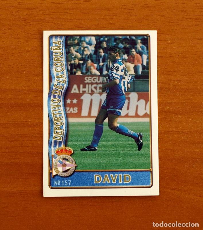 Fu&szlig;ball-Sticker: Deportivo Coru&ntilde;a -N&ordm; 157 David -Mundicromo Las Fichas de la Liga de F&uacute;tbol 1996-1997-96-97