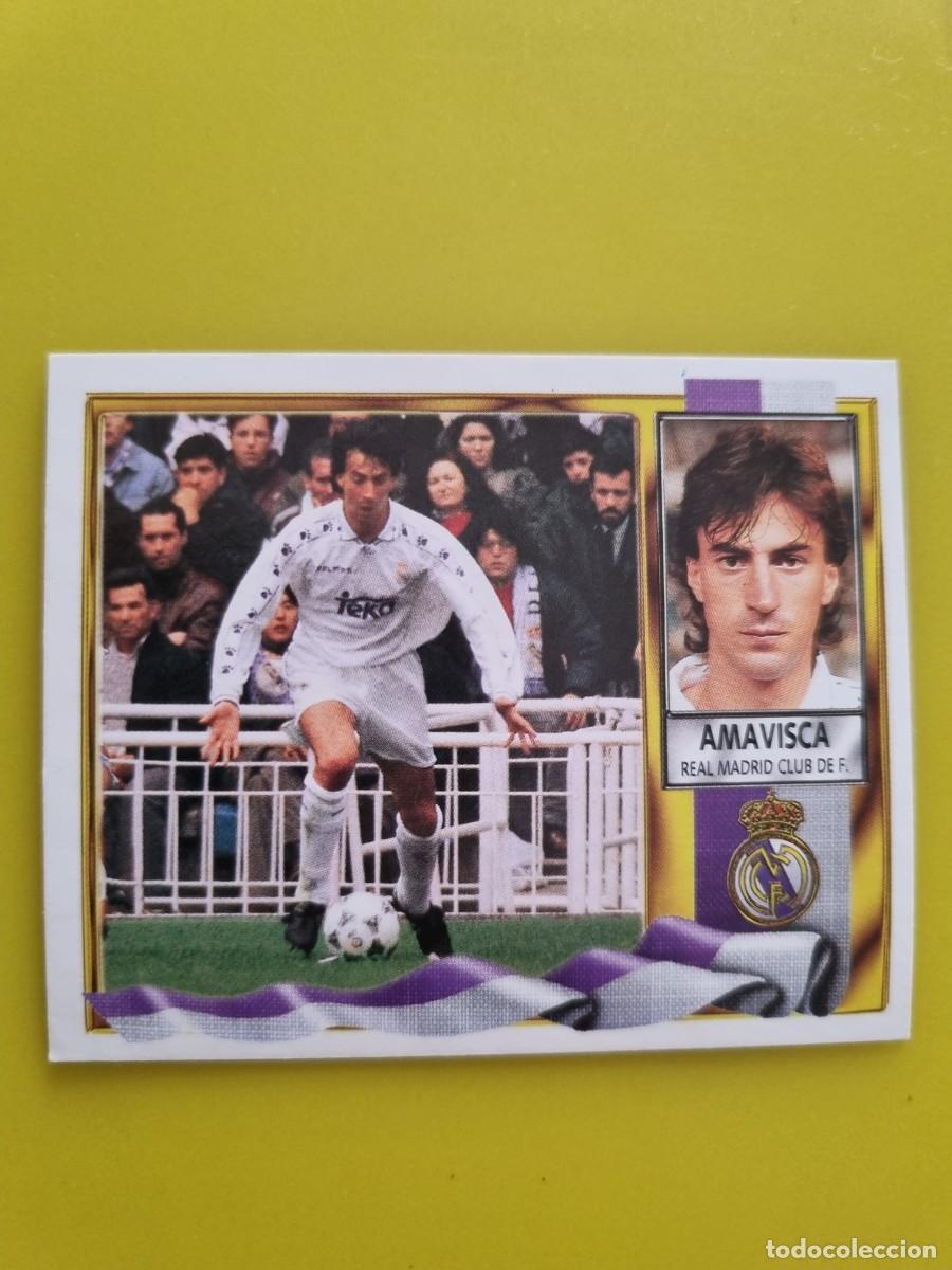 Fu&szlig;ball-Sticker: LIGA ESTE 95 96 1995 1996 NUNCA PEGADO SIN PEGAR AMAVISCA REAL MADRID AR926