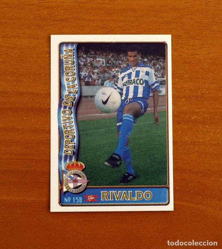 Fu&szlig;ball-Sticker: Deportivo Coru&ntilde;a -158 Rivaldo &Uacute;ltima Hora-Mundicromo Las Fichas de la Liga de F&uacute;tbol 1996-1997-96-97