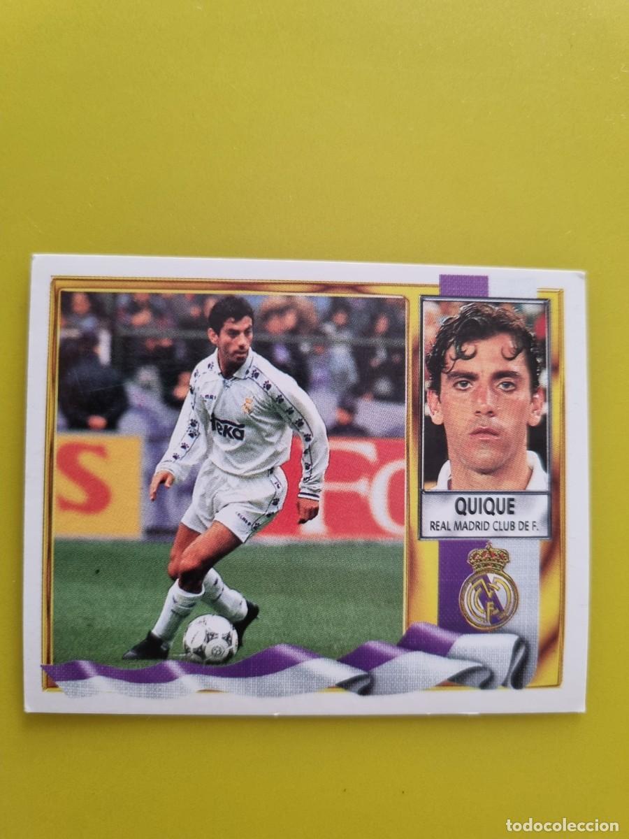 Cromos de Futebol: LIGA ESTE 95 96 1995 1996 NUNCA PEGADO SIN PEGAR QUIQUE REAL MADRID AR926