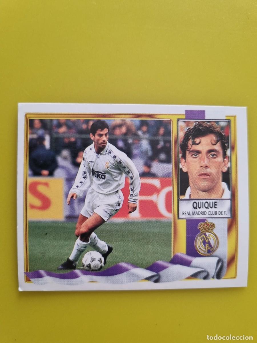 Cromos de Futebol: LIGA ESTE 95 96 1995 1996 NUNCA PEGADO SIN PEGAR QUIQUE REAL MADRID AR926