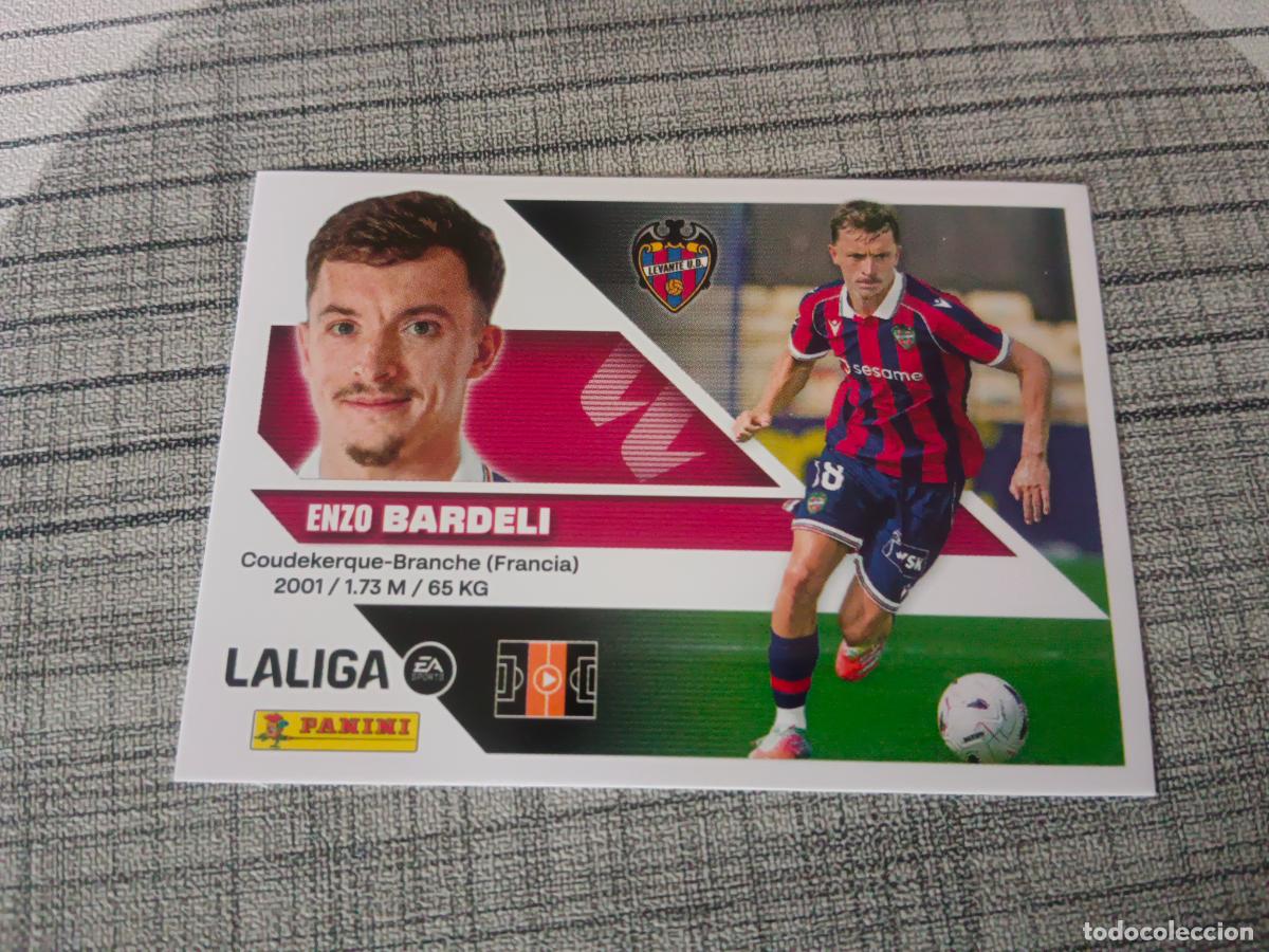 Cromos de f&uacute;tbol: TEMPORADA 2026 2027 26 27 2&ordf; SEGUNDA EDICION FICHAJE N&ordm;7 7 BARDELI LEVANTE NUEVO