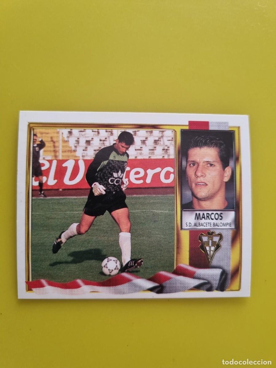 Cromos de f&uacute;tbol: LIGA ESTE 95 96 1995 1996 NUNCA PEGADO SIN PEGAR MARCOS SD ALBACETE AR926