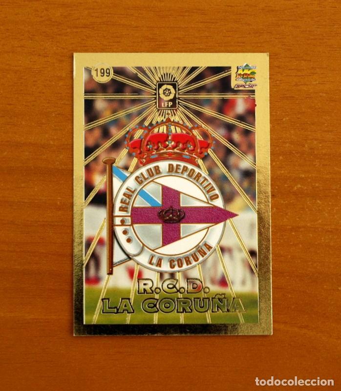 Cromos de f&uacute;tbol: Deportivo La Coru&ntilde;a - N&ordm; 199 Escudo - Mundicromo Las Fichas de la Liga 1998-1999-98-99
