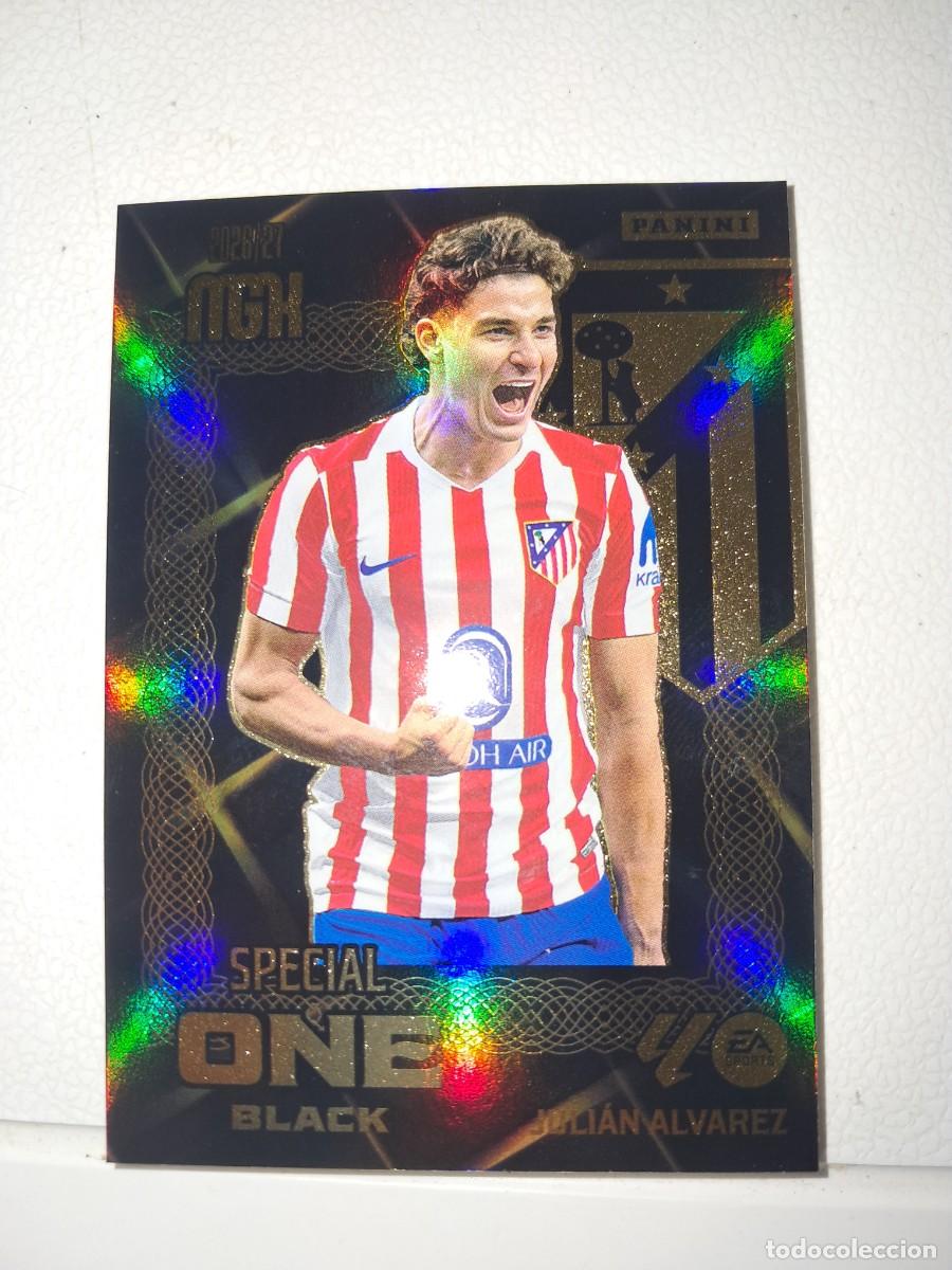 Cromos de f&uacute;tbol: CARD MEGACRACKS TEMPORADA 26/27: SPECIAL ONE BLACK JULIAN &Aacute;LVAREZ