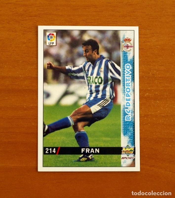 Cromos de f&uacute;tbol: Deportivo La Coru&ntilde;a - N&ordm; 214 Fran - Mundicromo Las Fichas de la Liga 1998-1999-98-99