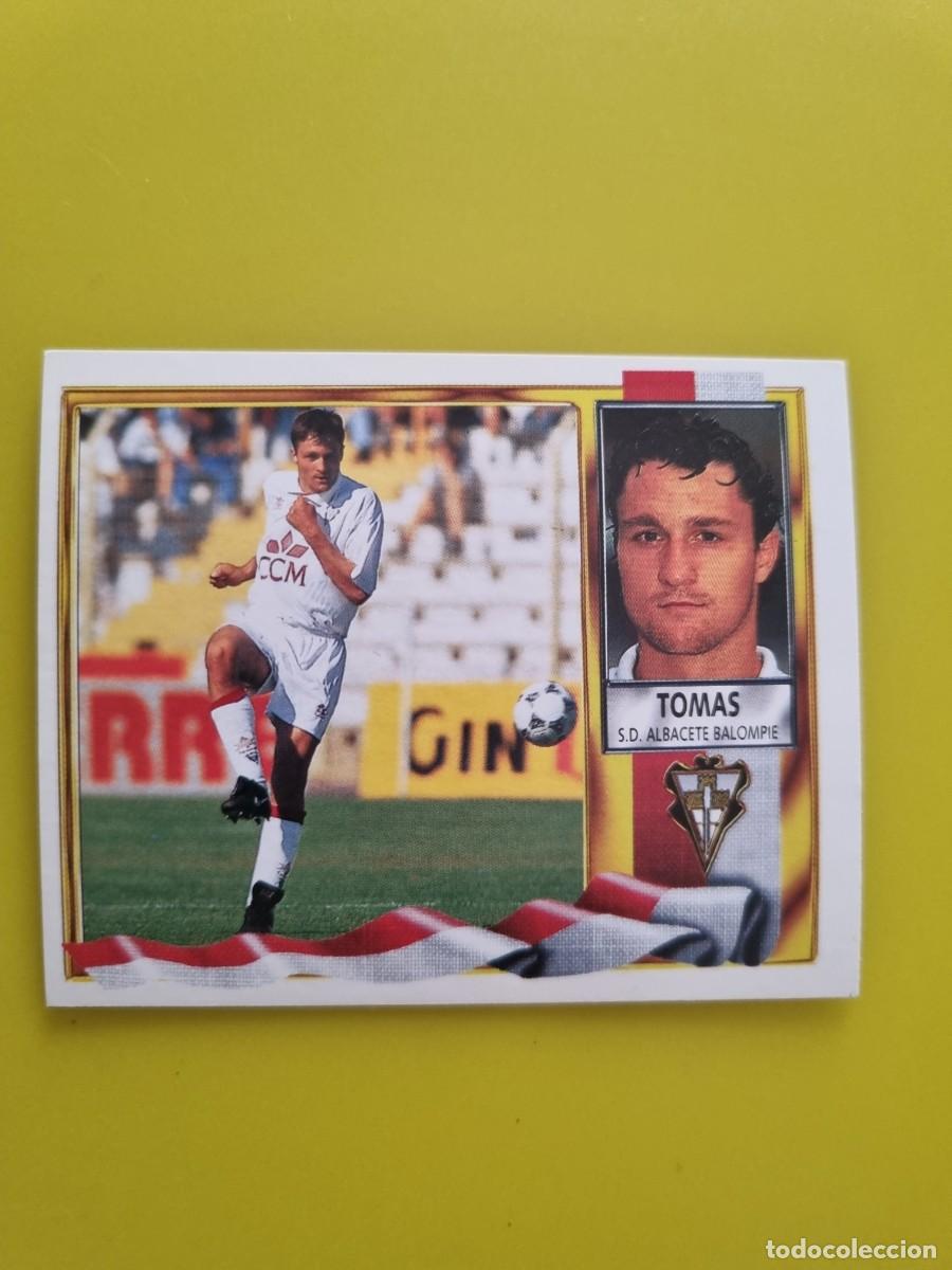 Cromos de f&uacute;tbol: LIGA ESTE 95 96 1995 1996 NUNCA PEGADO SIN PEGAR TOMAS SD ALBACETE AR926