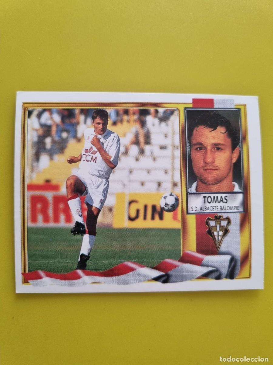 Cromos de f&uacute;tbol: LIGA ESTE 95 96 1995 1996 NUNCA PEGADO SIN PEGAR TOMAS SD ALBACETE AR926
