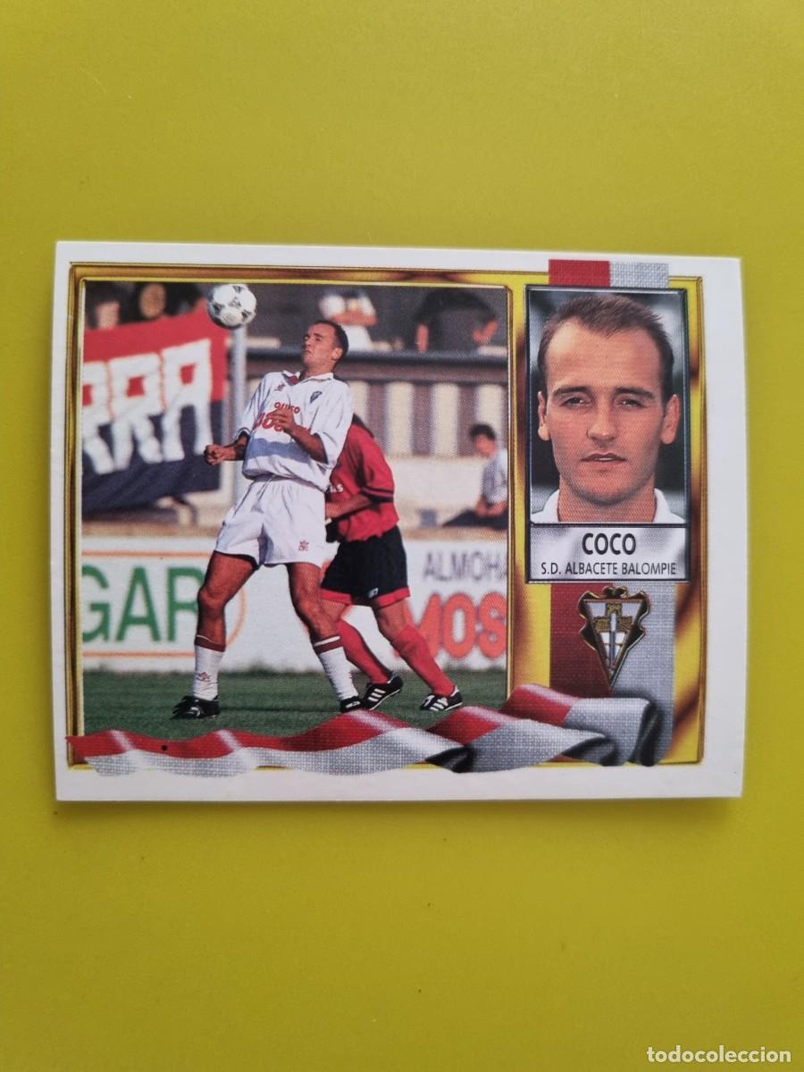 Cromos de f&uacute;tbol: LIGA ESTE 95 96 1995 1996 NUNCA PEGADO SIN PEGAR COCO SD ALBACETE AR926