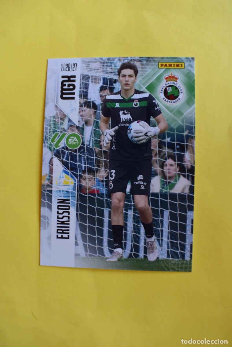 Cromos de f&uacute;tbol: Cromo La Liga. Megacracks. 2026 2027. 26 27. Eriksson. Racing de Santander. N. &ordm; 273. Panini