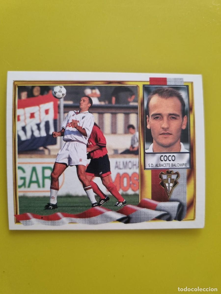 Cromos de f&uacute;tbol: LIGA ESTE 95 96 1995 1996 NUNCA PEGADO SIN PEGAR COCO SD ALBACETE AR926