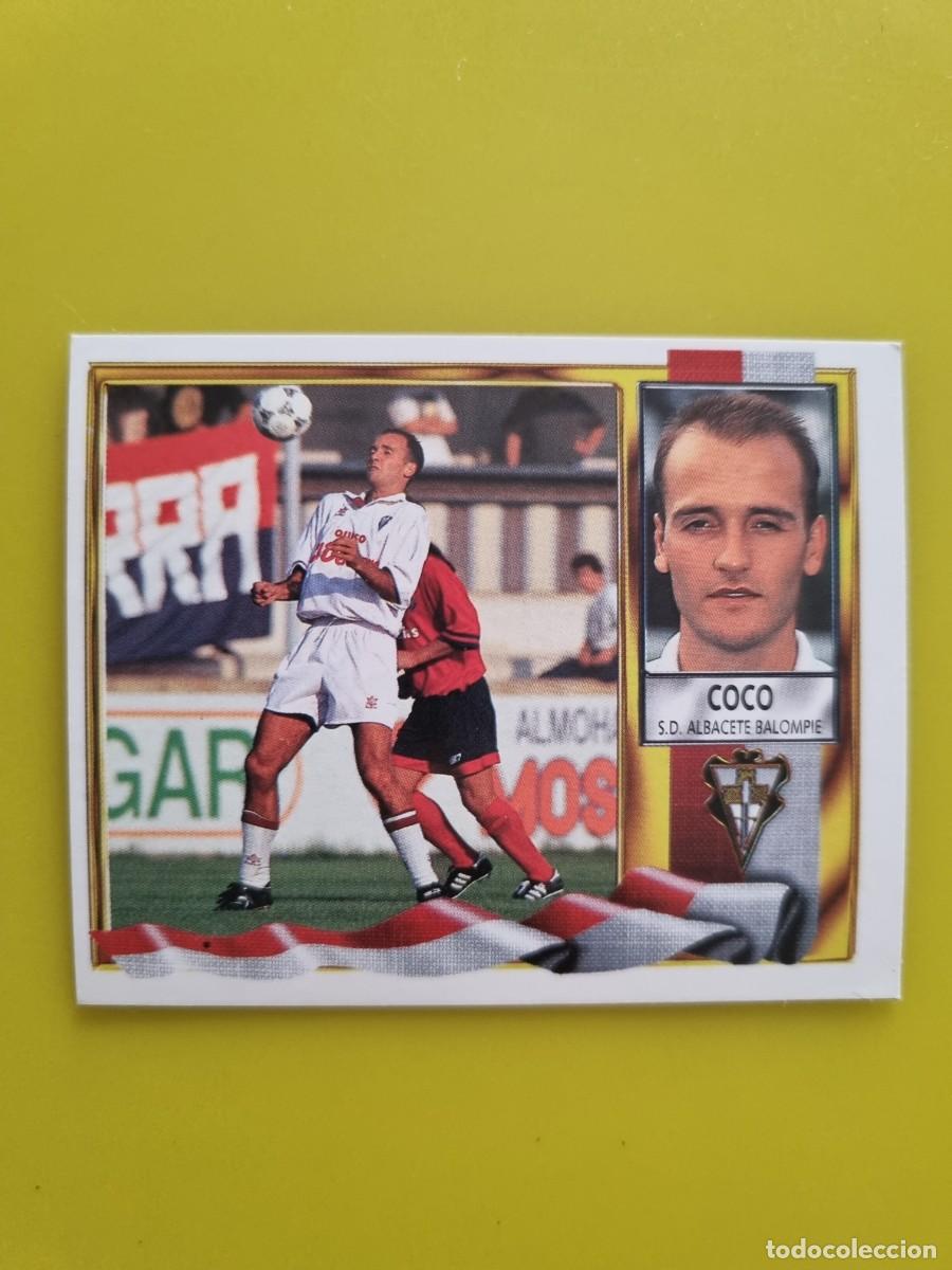 Cromos de f&uacute;tbol: LIGA ESTE 95 96 1995 1996 NUNCA PEGADO SIN PEGAR COCO SD ALBACETE AR926