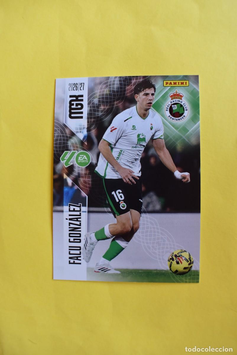 Fu&szlig;ball-Sticker: Cromo La Liga. Megacracks. 2026 2027. 26 27. Facu Gonz&aacute;lez. Racing de Santander. N. &ordm; 276. Panini