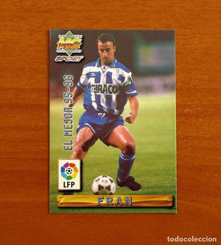 Fu&szlig;ball-Sticker: Deportivo Coru&ntilde;a -N&ordm; 408 Fran El Mejor 95-96-Mundicromo Las Fichas de Liga de F&uacute;tbol 1996-1997-96-97