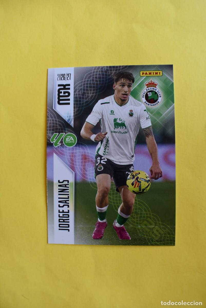 Football Stickers: Cromo La Liga. Megacracks. 2026 2027. 26 27. Jorge Salinas. Racing de Santander. N. &ordm; 279. Panini