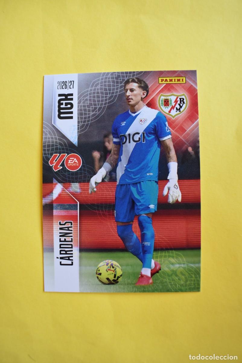 Cromos de f&uacute;tbol: Cromo La Liga. Megacracks. 2026 2027. 26 27. C&aacute;rdenas. Rayo Vallecano. N. &ordm; 291. Panini