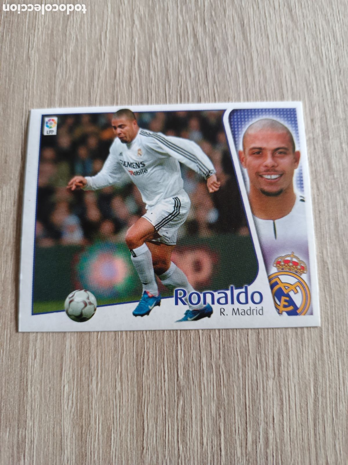 Cromos de f&uacute;tbol: RONALDO REAL MADRID. ESTE 2004-2005. EXCELENTE ESTADO. NUEVO SIN PEGAR